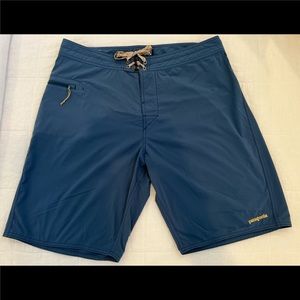 Patagonia Board Shorts - 35” waist, 22” outseam, pretty blue, lots of life left